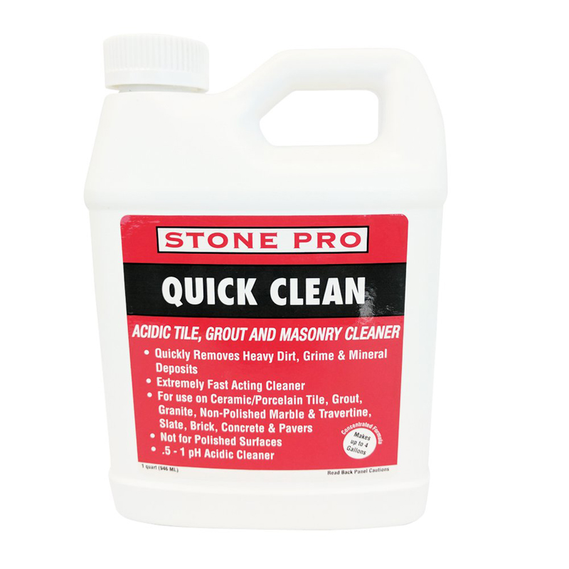 Препарат QUICKCLEAN. Acidic Degreaser. Alkaline Cleaner. Clean quickly.