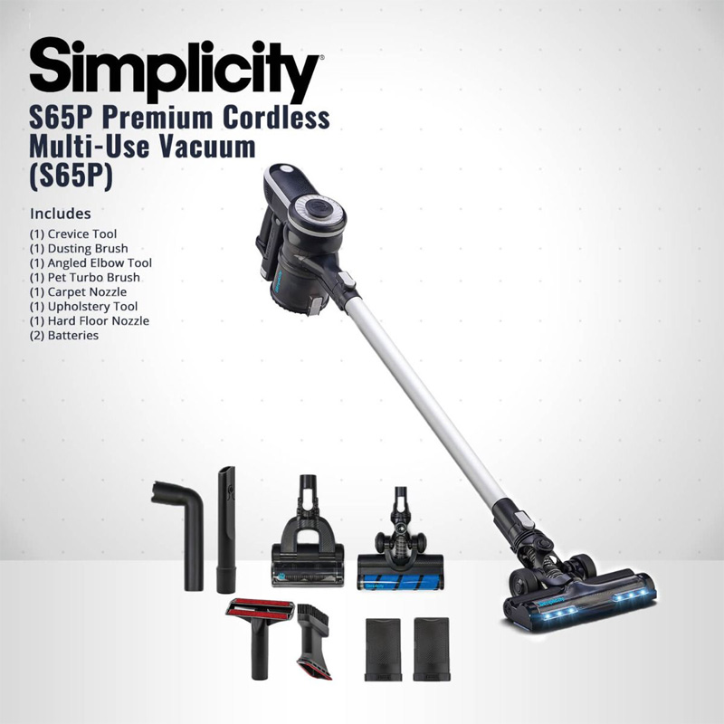 Simplicity S65 Premium Cordless Stick Vacuum
